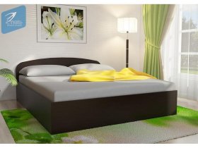 Кровать двуспальная 1,6м с подъем. мех. (венге) в Бурмистрово - burmistrovo.mebel-nsk.ru | фото