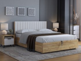 Кровать двуспальная 1,6м Юлия в Бурмистрово - burmistrovo.mebel-nsk.ru | фото