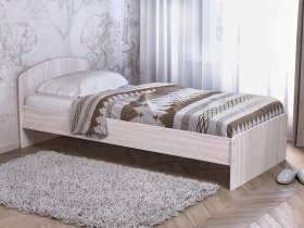 Кровать односпальная 80 с низкой спинкой (ясень шимо светлый) в Бурмистрово - burmistrovo.mebel-nsk.ru | фото