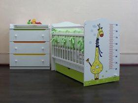 Кроватка детская Жираф с маятником в Бурмистрово - burmistrovo.mebel-nsk.ru | фото