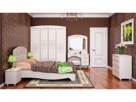 Модульная спальня Каролина в Бурмистрово - burmistrovo.mebel-nsk.ru | фото