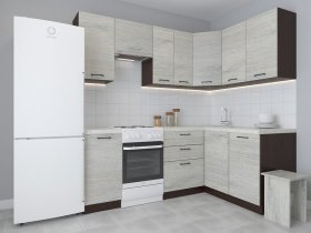 Модульная угловая кухня 1,4м*2,1м Лада (пикард) в Бурмистрово - burmistrovo.mebel-nsk.ru | фото